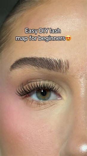 Easy lash map for beginners #diylashextensions