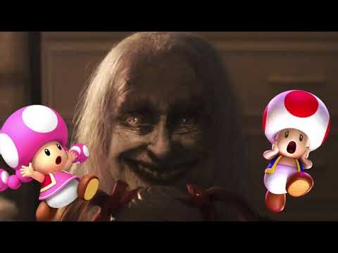 Toad and Toadette scared of The Conjuring Demon