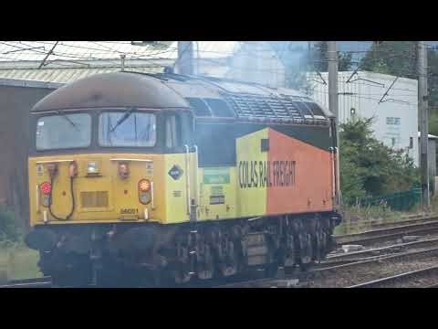 The Class 56 ‘Gridirons’ Colas Rail Freight No.56051 'Survival' was passed through at Carlisle.