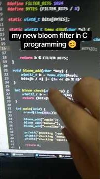 my new bloom filter in C programming! 😊#coding #programming