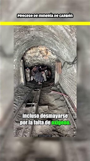 Proceso de minería de carbón