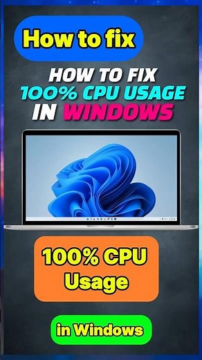 How to Fix 100% CPU Usage in Windows #pctips #Windows11 #techtips #pcsolution #techhacks