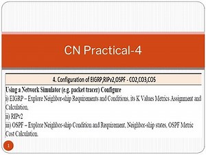 Using a packet tracer Configuration of routers for given protocols i) EIGRP ii) RIPv2 iii) OSPF