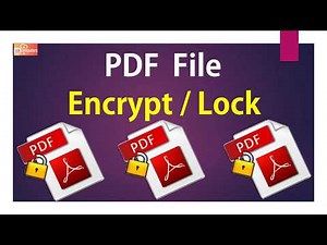 How To Encrypt Lock PDF | PDF | PDFill Software