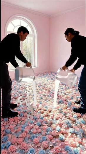 DIY Epoxy Resin Rose Floor Tutorial | Dream Bedroom Makeover 🌹✨ #DIY #EpoxyResin #Satisfying