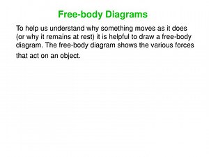 Free-body Diagrams - SlideServe