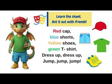 Clothes. Learn the chant. English for kids