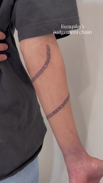 Kurapika's Judgement Chain Tattoo Designs and Meanings