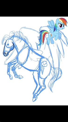 I did Rainbow Dash in my style! Free digital print on Ko-fi! Link in bio Commissions are open! Check out my Etsy! Stickers, coloring pages, and just added tshirts and sweatshirts to my line up! More to come! https://theburntoutunicorn.etsy.com #rainbowdash #horseart #mylittlepony #fanart #commissionsopen