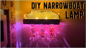 LED perspex narrowboat lamp