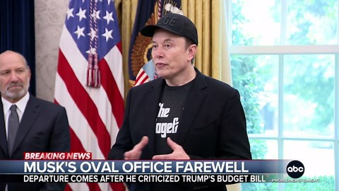 Elon Musk's Oval Office farewell as he steps away from DOGE