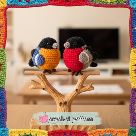 Crochet Pattern Mini Birds : Easy Amigurumi Toy (PDF Pattern - Digital Download) - Etsy