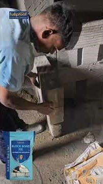 Block Bond Mortar Demo | Strong AAC Block Joints | Fullproof construction chemical