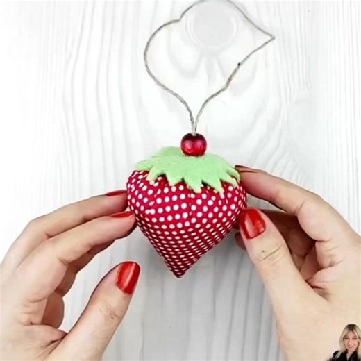 7.6K views · 59 reactions | DIY fabric strawberry crafting 六‍ | Home Decoration | Facebook