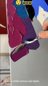 Portrait painting with impasto painting techniques