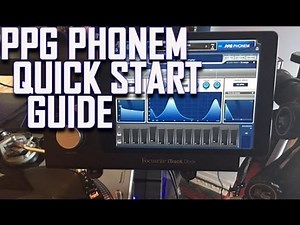 PPG Phonem Quick Start Guide For iPad Voice Synthesizer