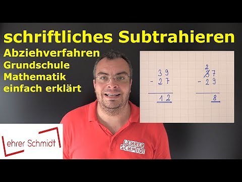 Minus - written subtraction (subtraction method) | Mathematics explained simply | Lehrerschmidt