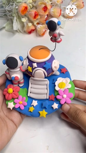 DIY idea 💕 super clay diye Aliyen Rajjo banailam#music #diy #trending #painting