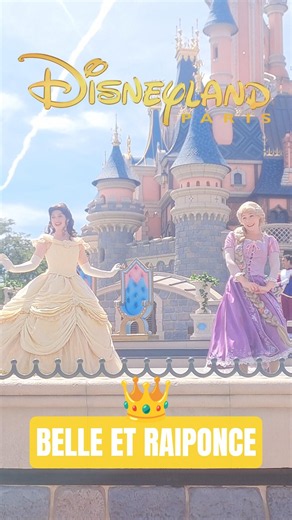 Belle et Raiponce DISNEYLAND PARIS #shorts #rapunzel #belle #dlp #disneylandparis #disneyparis #fyp