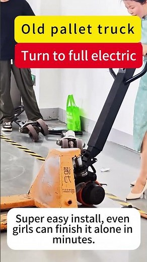 Old Pallet Truck turn to electric truck