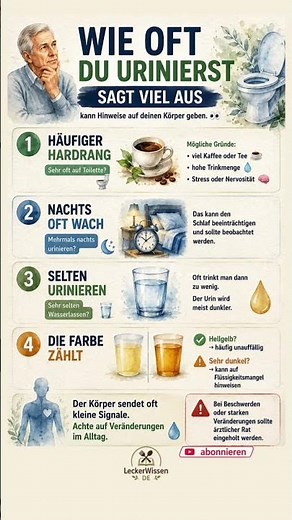 🚽 Wie oft du urinierst kann viel über deinen Körper verraten