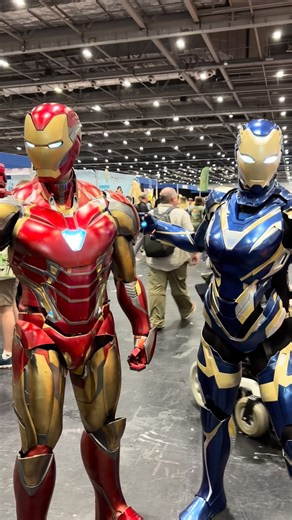Epic Iron Man + Iron Woman #ironman #ironwoman #rescue #marvel #disney #avengers