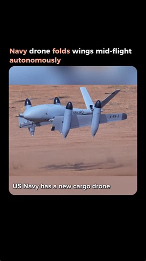 Luminica | AI & Tech Demos on Instagram: "🚁 The US Navy just deployed a drone that folds its wings mid-flight. PteroDynamics‘ XP-4 Transwing has 13-foot wings that rotate from horizontal to vertical while flying. It takes off like a helicopter, morphs into airplane mode for cruise, then folds back for landing. The crazy part? It landed itself 9 times on a moving ship deck. Fully autonomous. This solves a huge problem: helicopters need massive space to land, but planes need runways. The XP-4 get