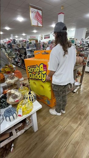 Thinking about this giant scrub daddy from HomeGoods today…. #gifted #scrubdaddy #homegoods