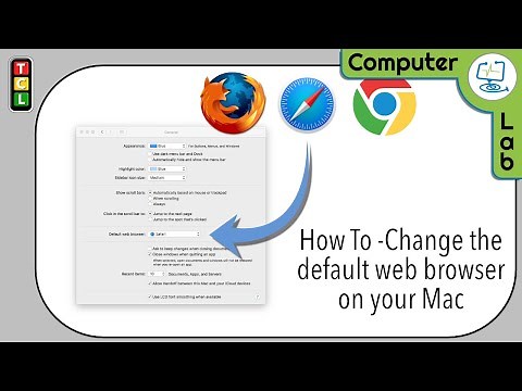 Change the Mac default web Browser from Safari to a browser of your choice.