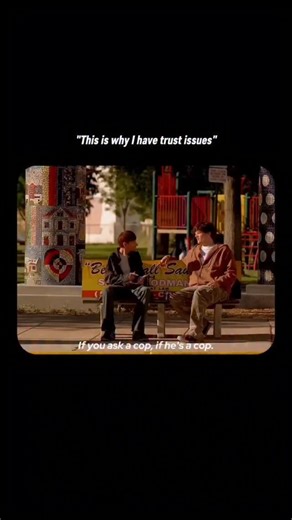 FLIMODYSSEY on Instagram: "Breaking Bad, The scene opens Season 2, Episode 8, aptly titled "Better Call Saul". Badger is sitting at a bus stop with an ad for attorney Saul Goodman visible in the background when the undercover cop approaches him looking to buy meth. Badger, being paranoid, suspects the man is a cop and points out several clues, including two suspicious-looking vans parked nearby. The officer then uses a common but false urban legend to trick Badger, telling him that by law, a pol