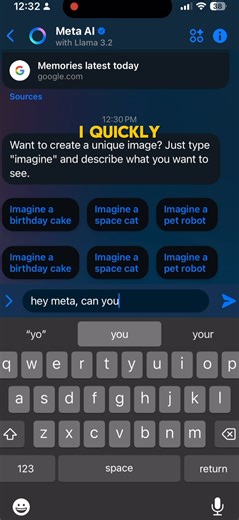 Perfect that message over and over again with Meta AI | Messenger