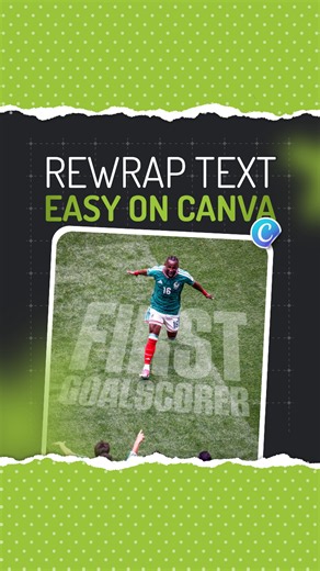 rewrap text easy on canva 🔥 Follow For more Canva tutorial ✅ #canva #canvapro #canvatutorial #canvatipsandtricks #canvatemplates #canvadesign #canvatips #graphicdesign #graphicdesigner #footballdesign #fifa2026 #worldcup