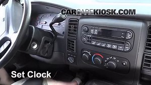 How to Set the Clock / Change Time on a 2004 Dodge Dakota Sport 3.7L V6 Crew Cab Pickup (4 Door)