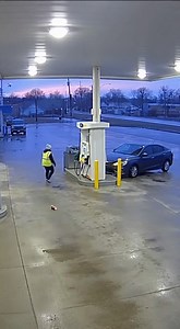 652K views · 876 reactions | Car goes crashing right into fuel pump almost starting a massive fuel fire! | Artificially Entertaining | Facebook