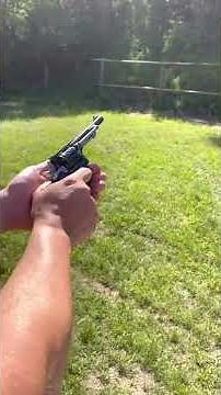 Swiss 1882 Ordnance Revolver first shooting with 32 SW Long smokeless powder. Revolver made in 1886.