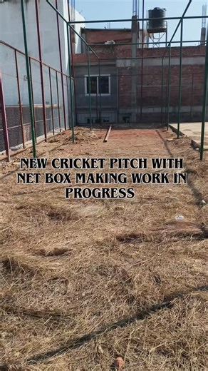 sahilsportswork on Instagram: "Let's learn how to make a new cricket pitch with net box making #instagram #explorepage #sportswork #cricketbox #viralreels #netbox #growthreels #pitch #cricketpitch #making #cricketlover"