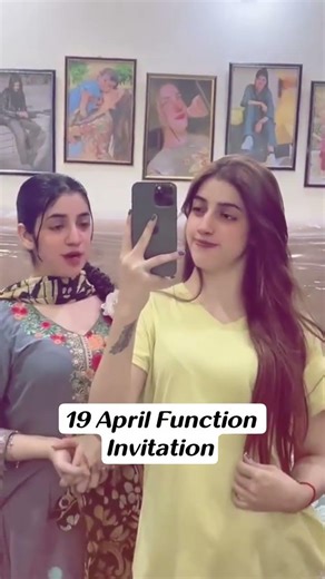 Bushra Rajput Function Invitation To All Fans #foryou #foryou #ahkstudio #dance