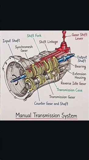 manual gearbox parts name