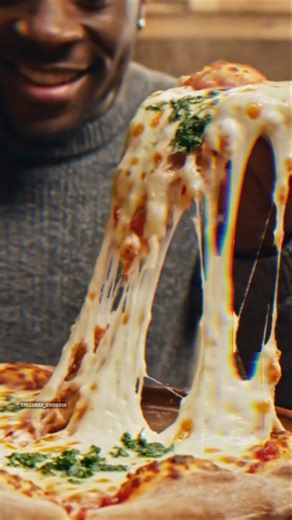 The Most Satisfying Pizza Cheese Pull ASMR 🍕 #shorts #pizzatime