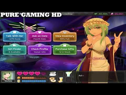 Huniepop - Playthrough (Hard Mode, No date Fails) [4K/60 FPS] (No Commentary) [Part 11] 🧡💯