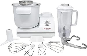 WONDERMILL -Complete Bread Dough Mixer Machine with Dough Hook -Bread Kneader and Dough Maker - Dough Kneading Machine Mixers Kitchen Electric Stand Mixer -Upgraded Wondermix Revolution Kitchen Mixer