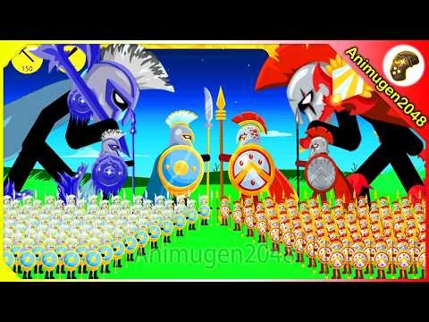 🔥OVERPOWERED! I Summoned ROYAL SPEAROS vs JEWEL ATREYOS x9999 Army | Stick War Legacy | Animugen2048