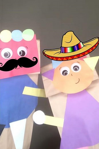 Shape Paper Bag Puppets