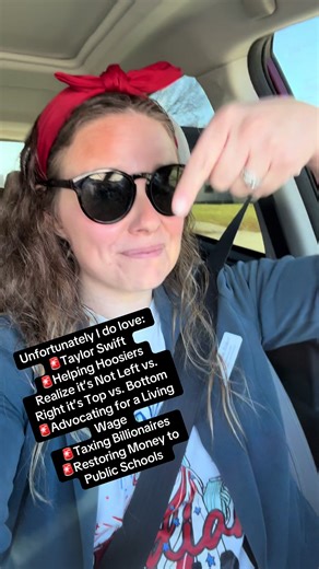 Unfortunately, I do love Taylor Swift, helping Hoosiers realize it’s not left vs. right - it’s top versus bottom, advocating for a living wage, taxing billionaires, and restoring money to public schools. #billoinaires #governmentcorruption #taxes #politics #indiana