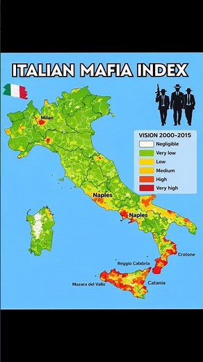 Italy’s Mafia Map Revealed 🇮🇹 | The Italian Mafia Index Explained.