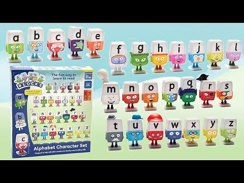 Alphablocks - Alphabet Character Set | Alphablocks Toy Figures | Learn ABCs Word Sounds And Phonics