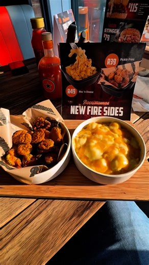Vishalya on Instagram: "I’m a huge Rocomamas fan and I hate to leave a bad review but we didn’t enjoy the two new sides from @rocomamas . The pickle fries were definitely better than the Mac and cheese. #rocomamas #macandcheese #foodreviews #joburgfoodie #joburgrestaurants"