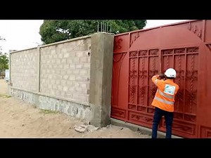 La pose du portail coulissant avec Global Construction et Ingénierie SARL (suite)