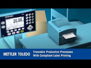 Traceable production processes with compliant label printing