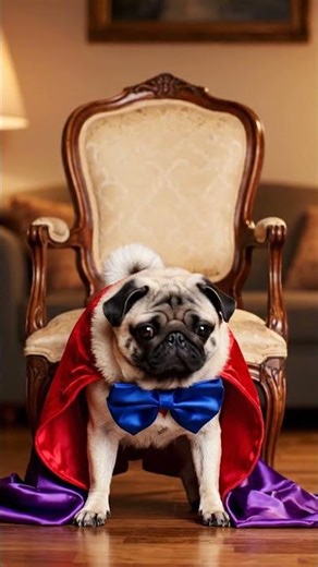 The Greatest Magician Pug You’ll Ever See! 🪄🐶 #shorts #cat
